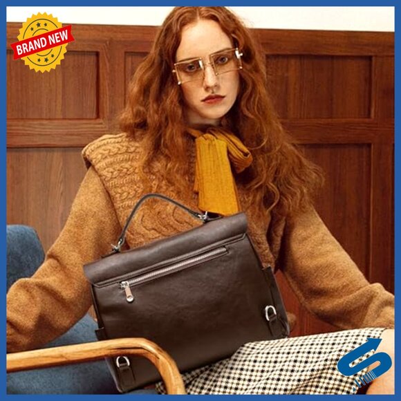 PU Leather Backpack Purse Anti-Theft Convertible Strap Travel Work Casual main image 7